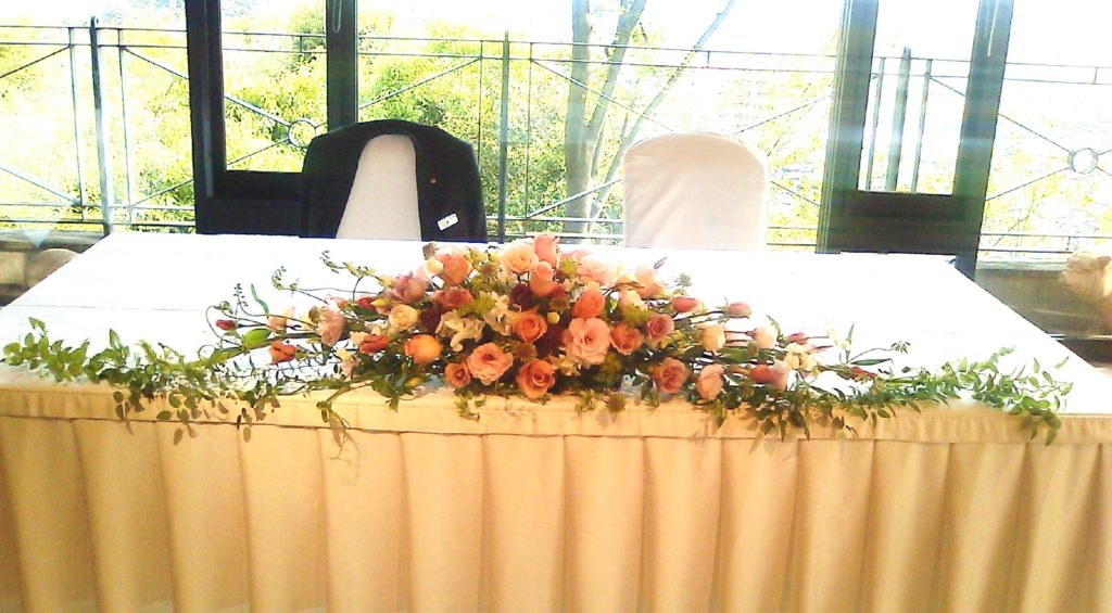 メインテーブル装花